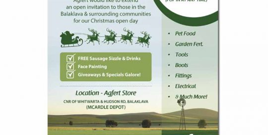 Agfert open day invite